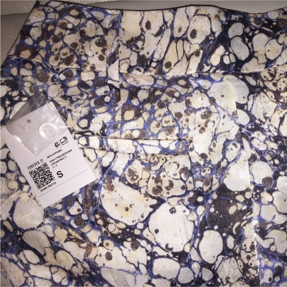 Forever 21 Satin Halter and Pant Set Marble print *Worn n Sitting in Bars w Cake - Picture 7 of 16